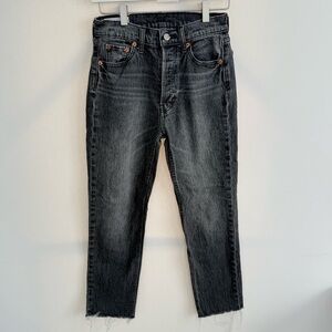 Gap Cheeky Straight High Rise Jeans in black size 25 / 0R